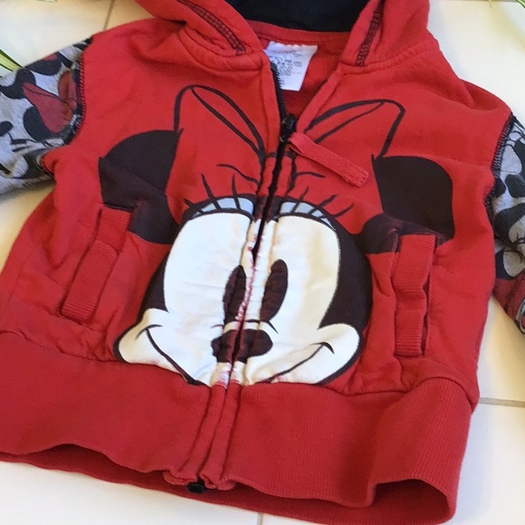 ‘Disney’ Minnie Mouse Hoodie w/Purse - Picture 2 of 11